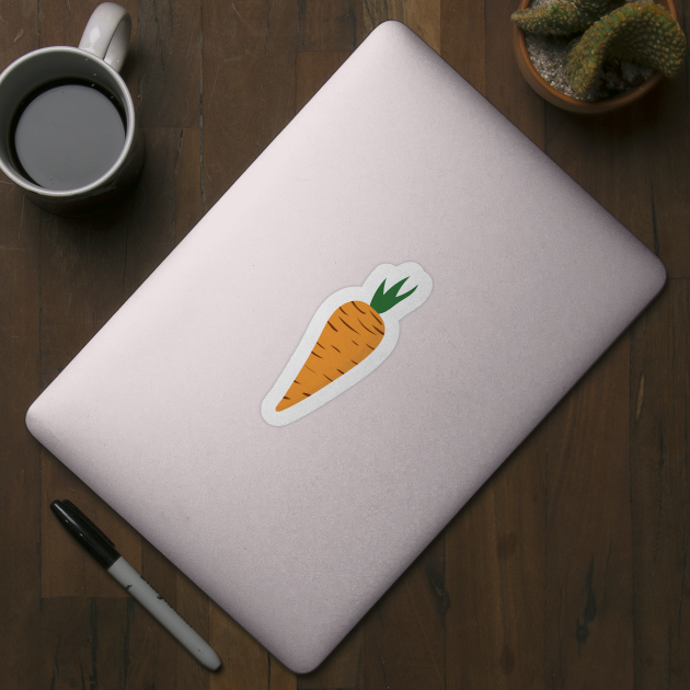 Fresh carrot cartoon style. by Tjstudio